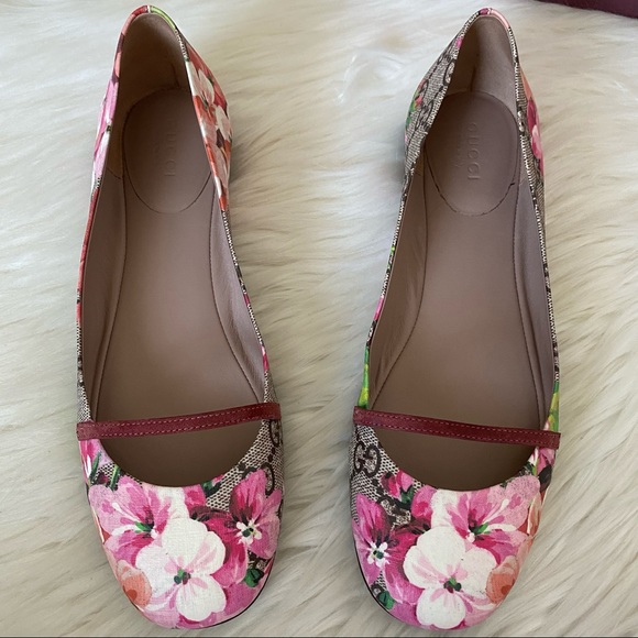 Gucci Bloom Mary Jane  Ballerina Flat - Picture 5 of 16
